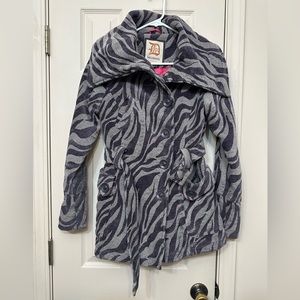 Dollhouse Zebra Print Peacoat Size Small